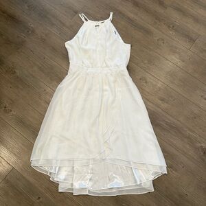 White House Black Market Keyhole Sleeveless Chiffon Dress Size 12 NWT